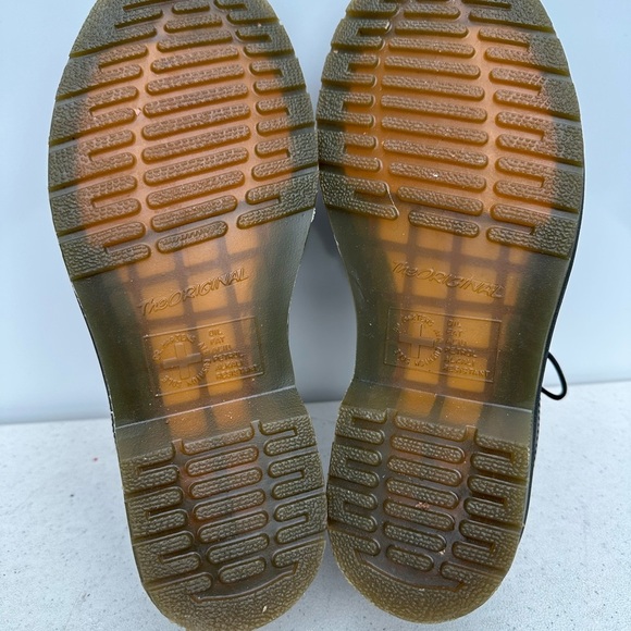 Dr Martens Black Leather Wingtip 3989 Oxford Brogue Shoes Mens Sz 5 / Wmn 6 - Picture 7 of 8